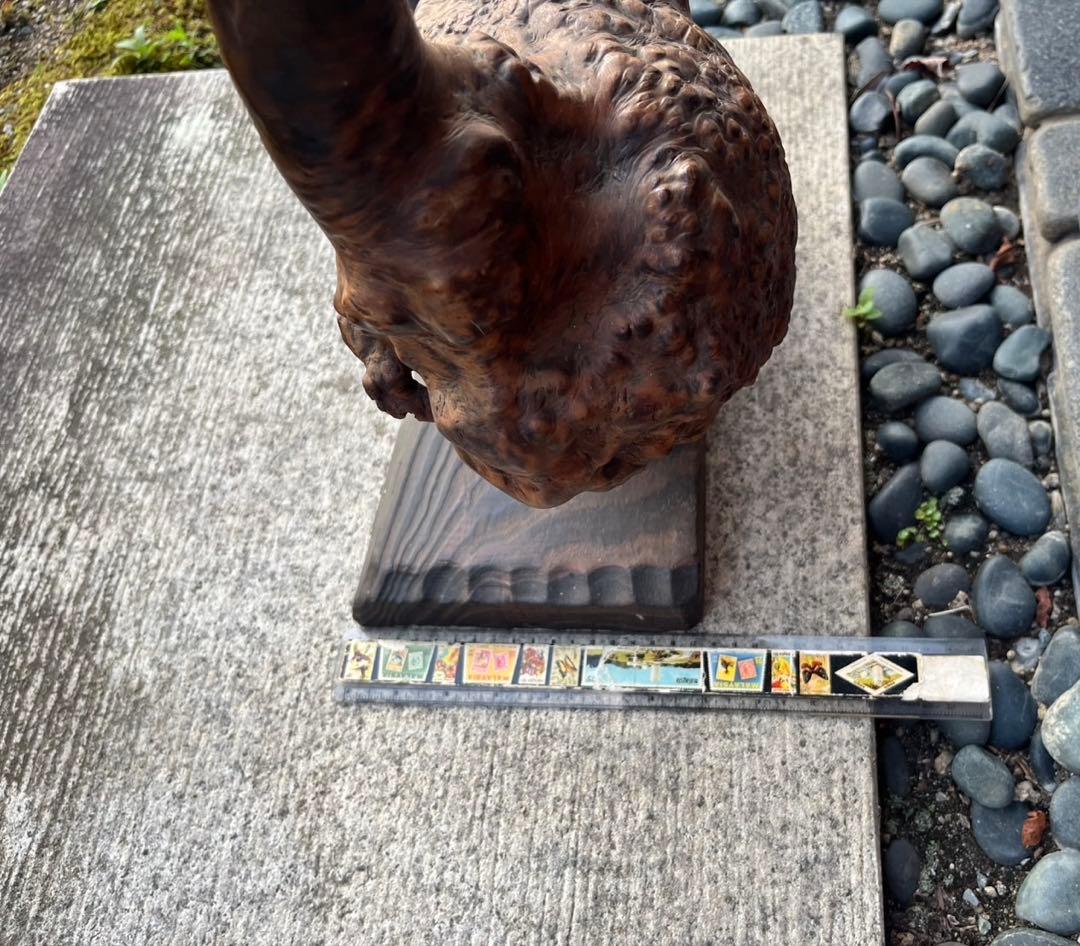木製 鳥の彫刻