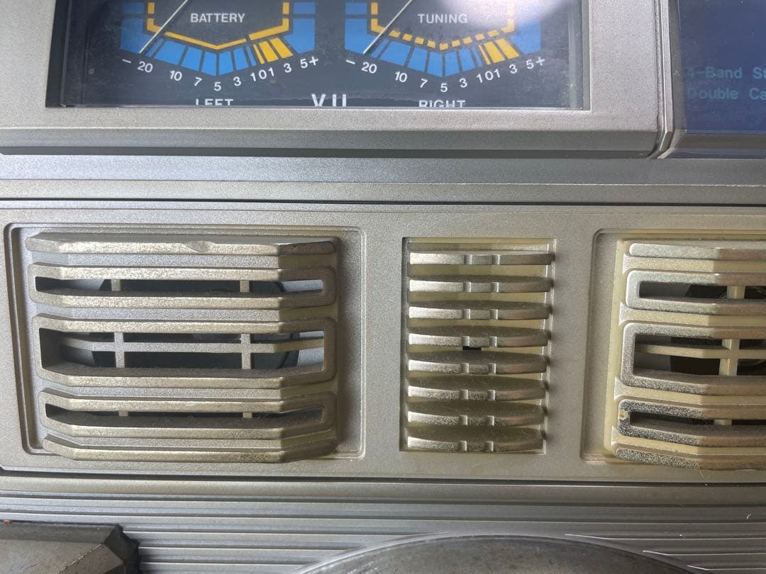 80年代 CONION C-100F レトロラジカセ シルバー