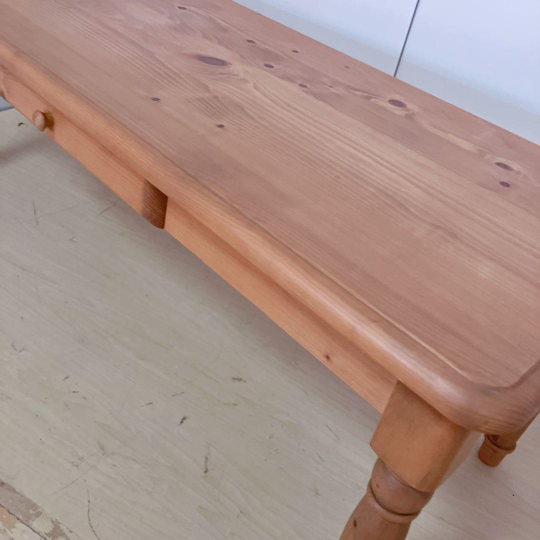 カントリー調　木製　センターテーブル　ローテーブル　ダイニングテーブル