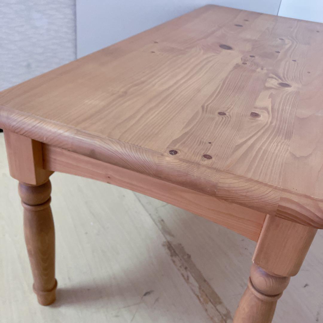 カントリー調　木製　センターテーブル　ローテーブル　ダイニングテーブル