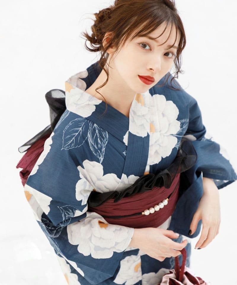 ♡Dita♡ 2025浴衣5点セット【涼風の藍紺牡丹】新品未使用