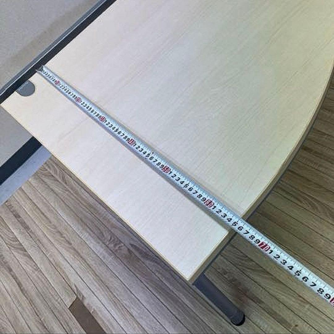 出品2/10まで★オカムラ 両ラウンド メインデスク ★3段サイドデスクは別出品