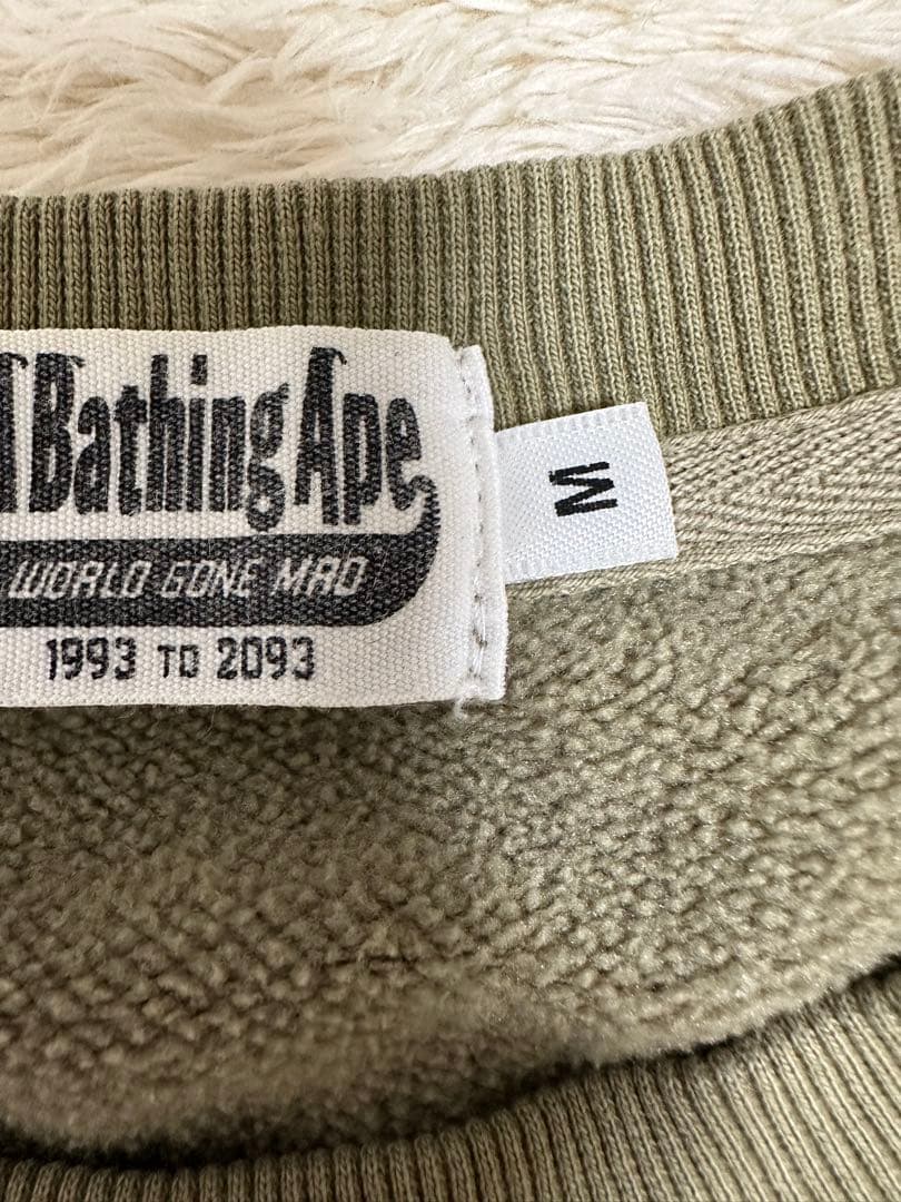 A Bathing Ape トレーナー Mサイズ オリーブ