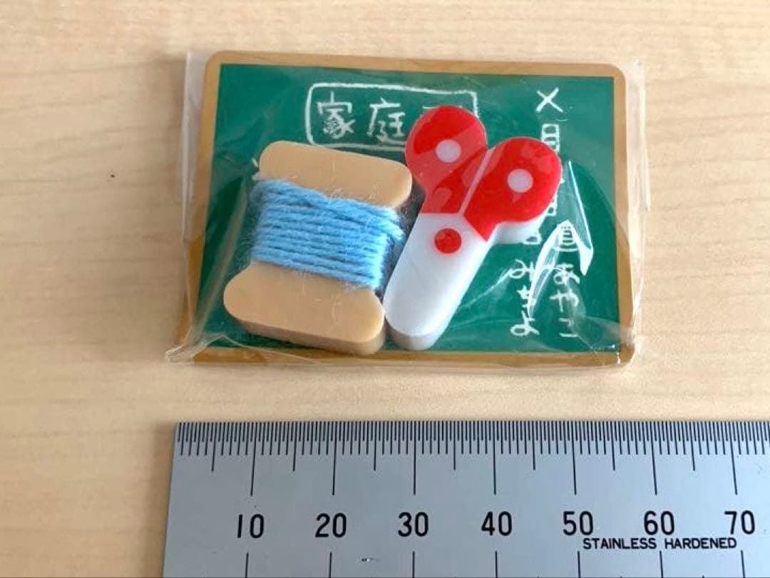 昭和レトロ　消しゴム　科目別消しゴム　5点セット