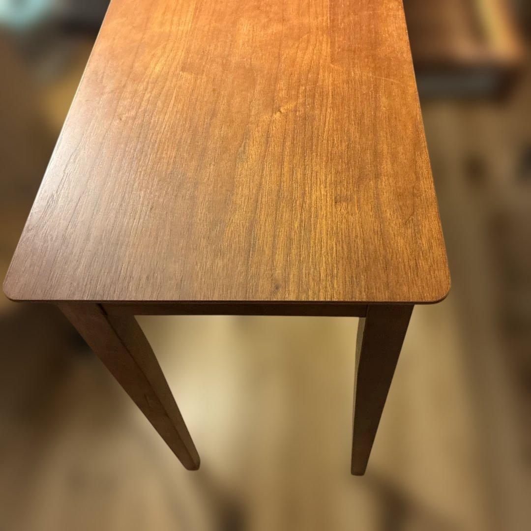 最終値下げ　美品　上質ウォルナット突板 美品デスク 引出付コンソール110cm