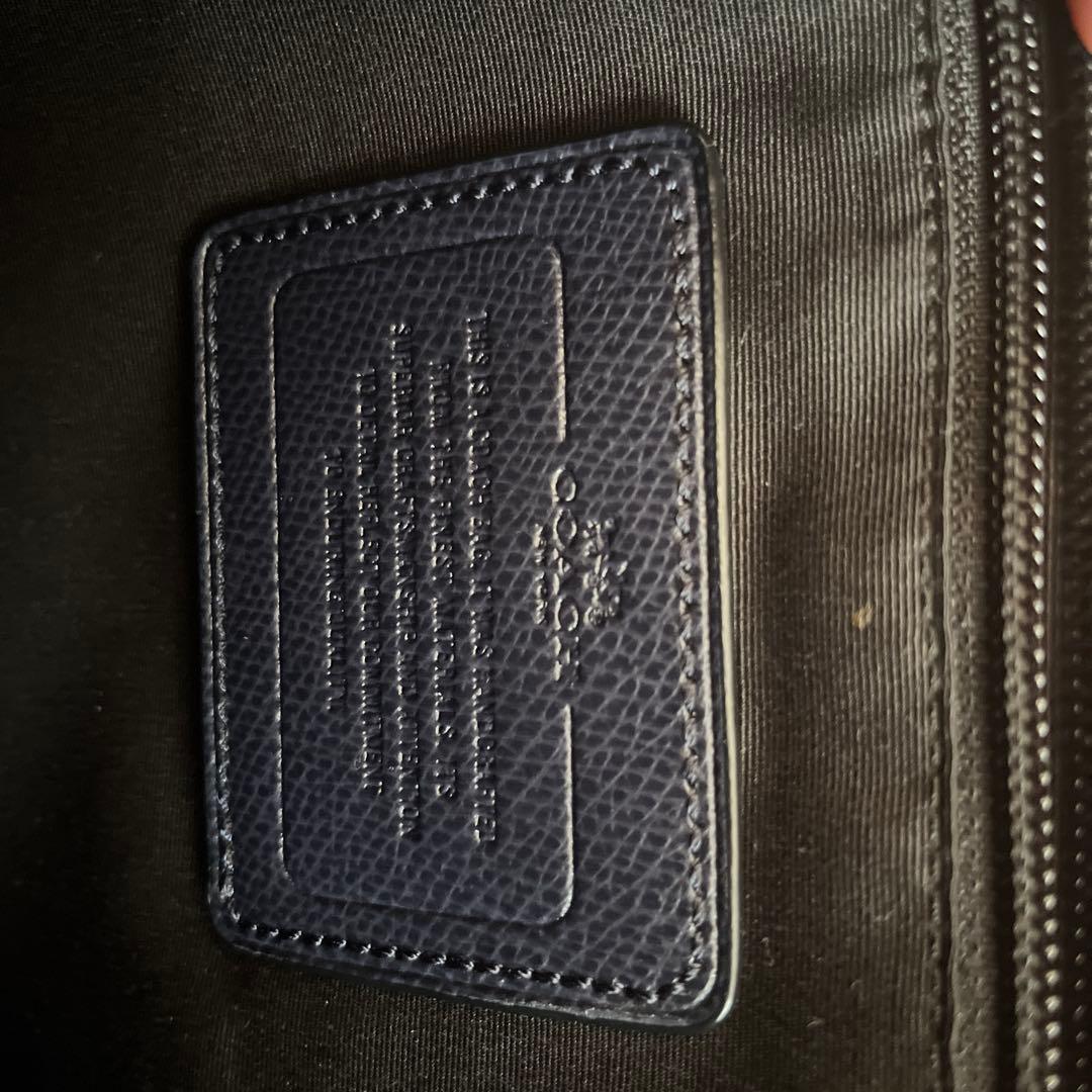 【よっしぃ】COACH ネイビー ビジネスバッグ