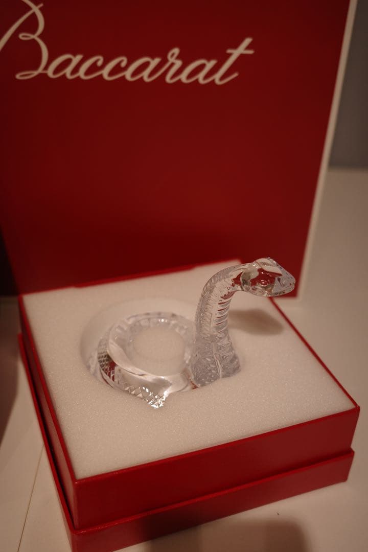 【新品】バカラ クリスタル置物 2025干支 蛇