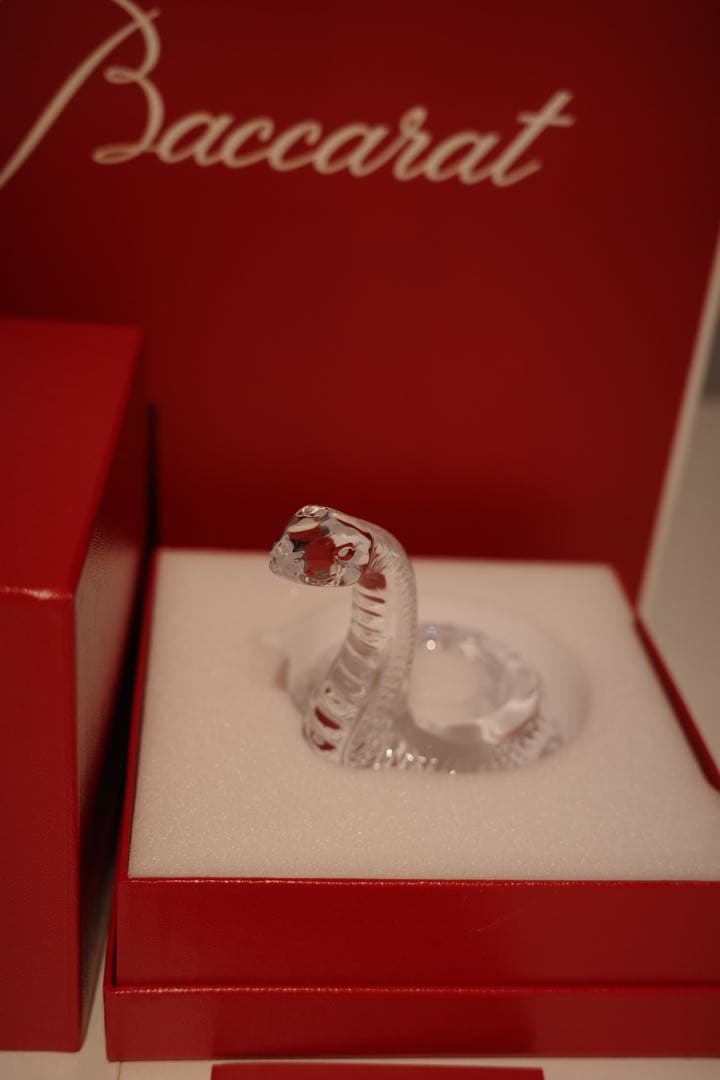 【新品】バカラ クリスタル置物 2025干支 蛇