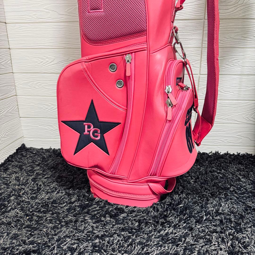 PEARLY GATES ゴルフキャディバッグ 89 ピンク ニコちゃん