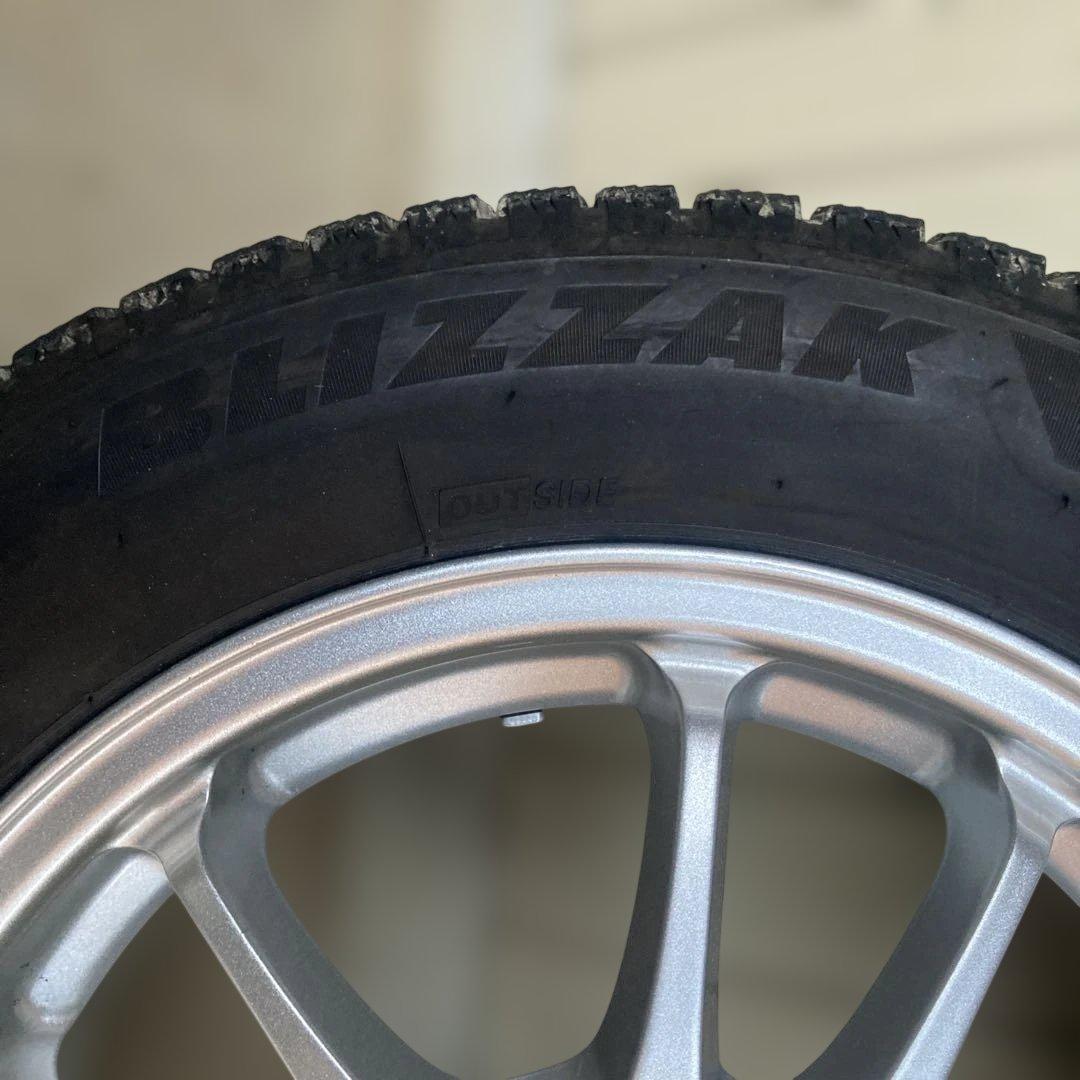 ブリザックBlizzakVRX2スタッドレスタイヤ15インチアルミホイールセット