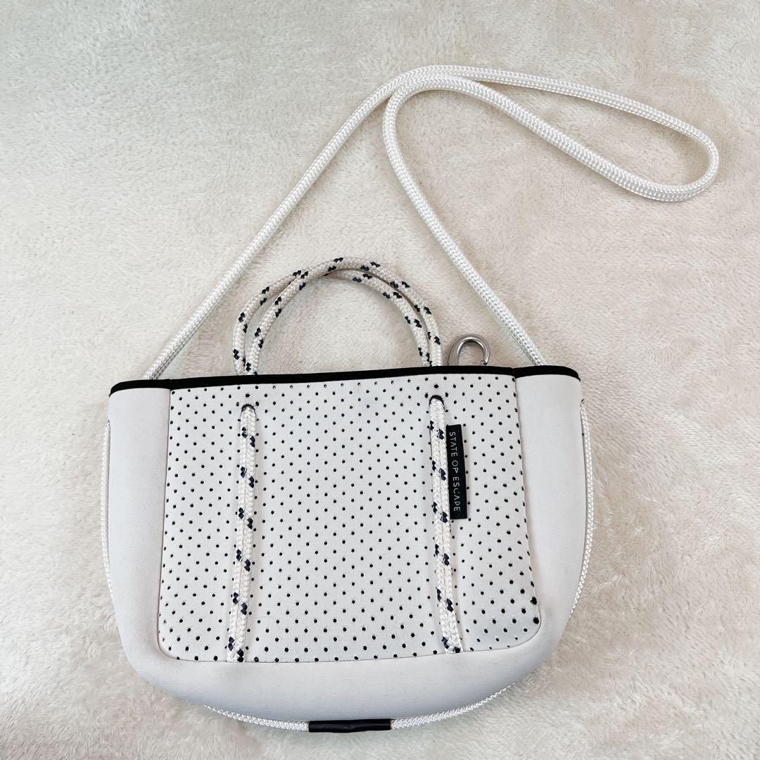 STATE OF ESCAPE マイクロ ミニ ショルダーバッグ 2WAY 白