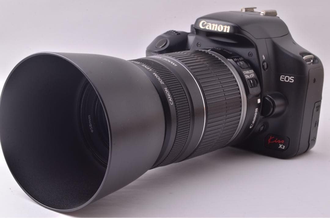 【Wレンズ付き】Canon　一眼レフカメラ　キャノン　KissX2　デジイチ