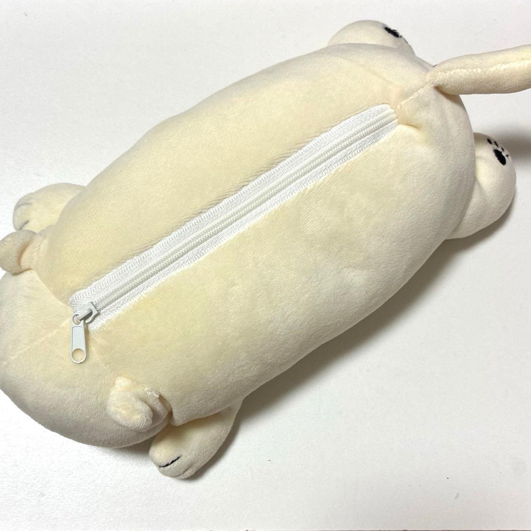 猫型ペンケース クリーム色　アニマルレッスン　ぬいぐるみ　ペンケース　筆箱　廃番