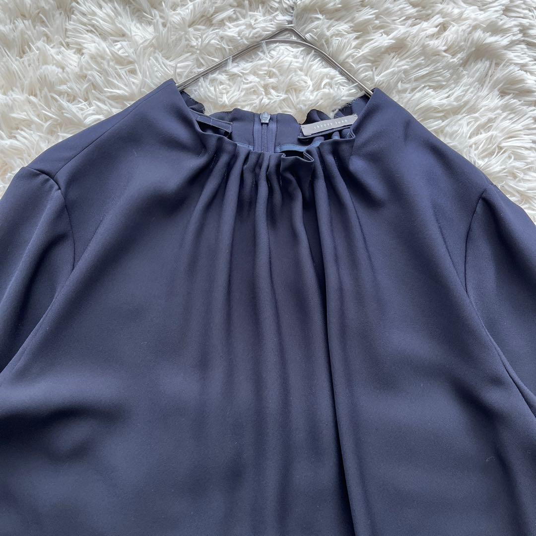 25SS セオリーリュクス　MARVINE GALI ブラウス 洗える　紺