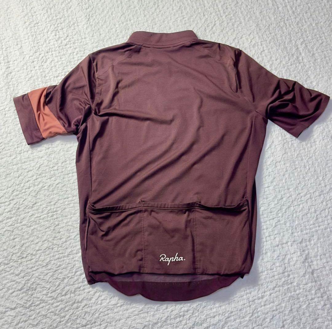 Rapha ダークブラウン サイクルジャージ S