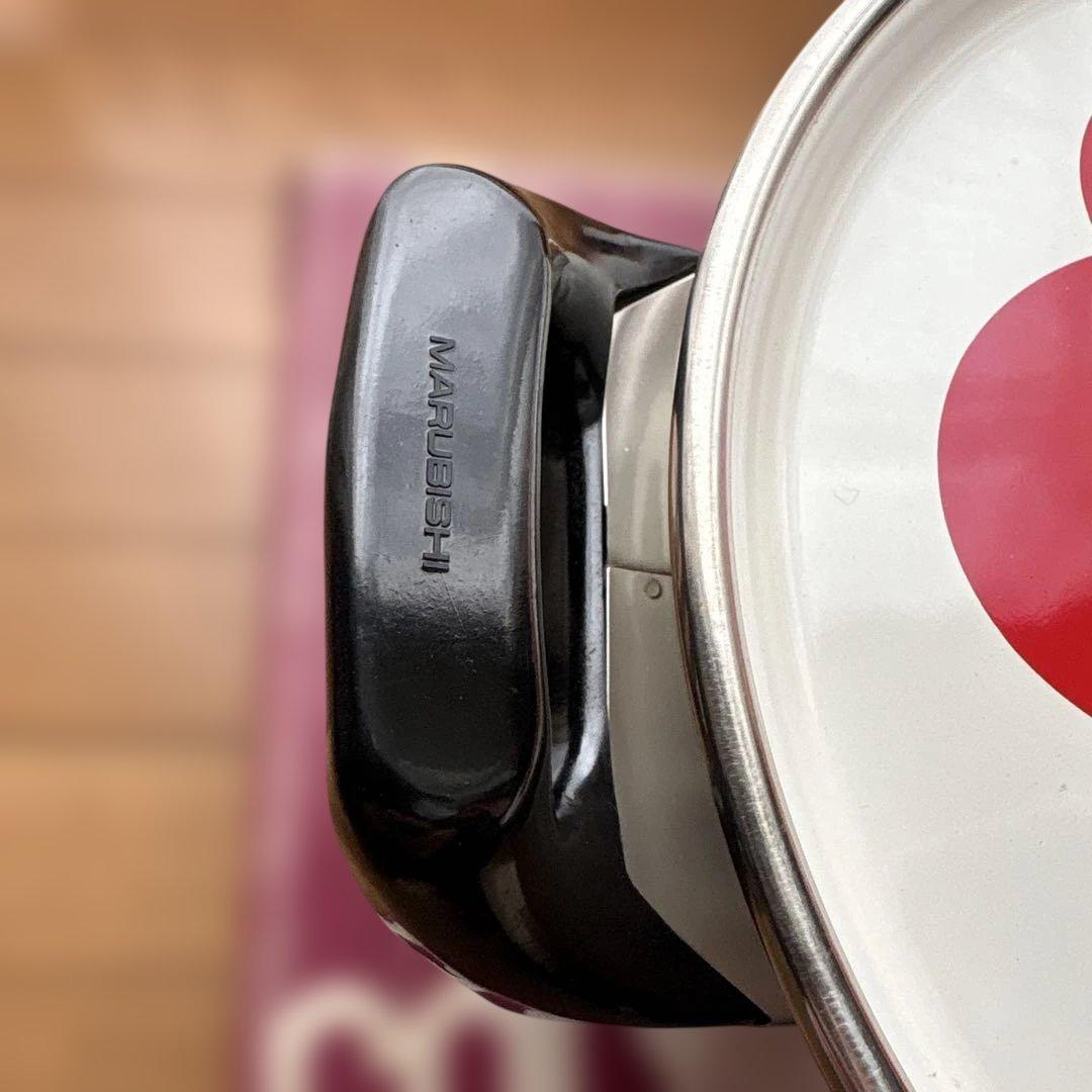 マルビシ フィオーレ 両手鍋 花柄レトロホーロー鍋 昭和レトロポップ 新品未使用