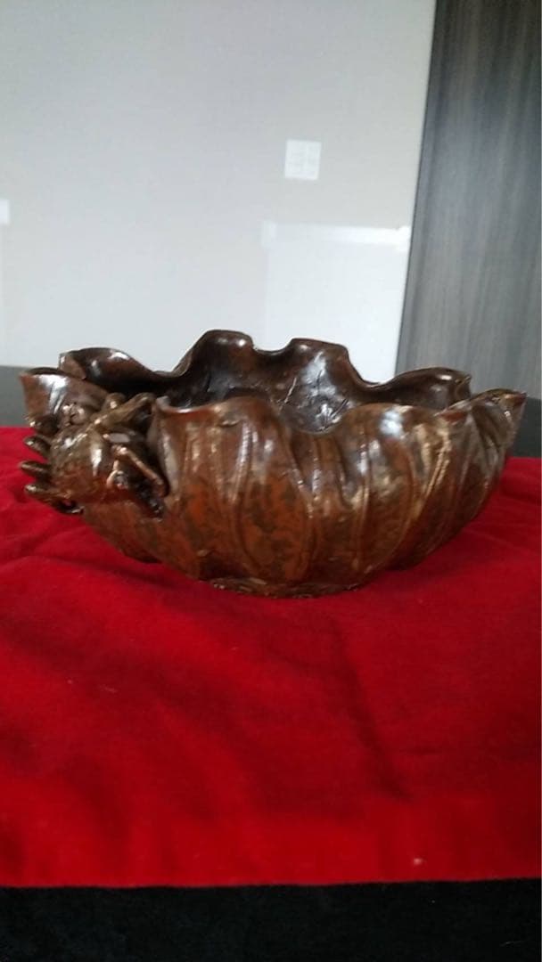 中国美術 清朝時代　銅器　文房四宝　花器　茶器　蓮　朝鮮美術　水滴　蟹　煎茶器