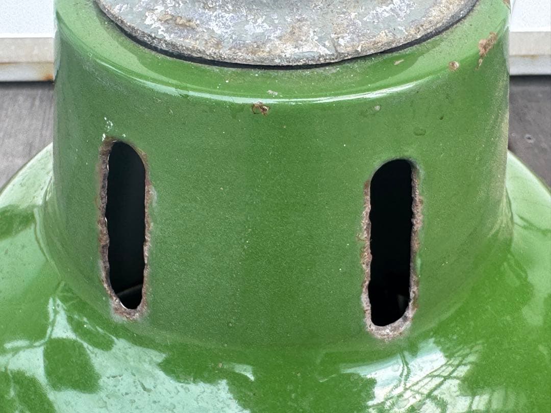 ヴィンテージ 東芝 グリーン ペンダントライト ランプシェード 昭和レトロ 大