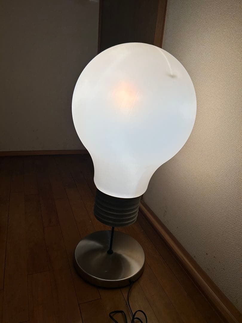 珍品 BIG電球型 フロアスタンド 全長82cm