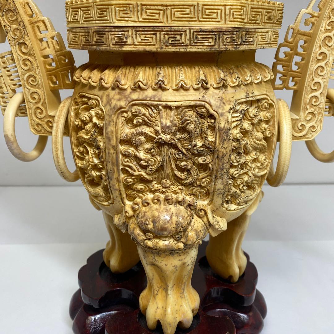 極上　特大　香炉　2514g 高さ約35㎝トカコ　東さ8-0208☆2F