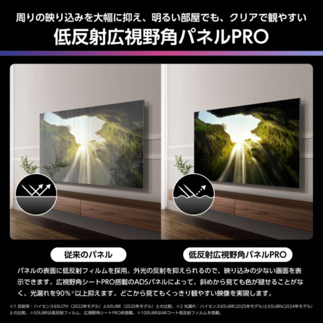 専用NA様ハイセンス 液晶テレビ 55U8R Mini LED