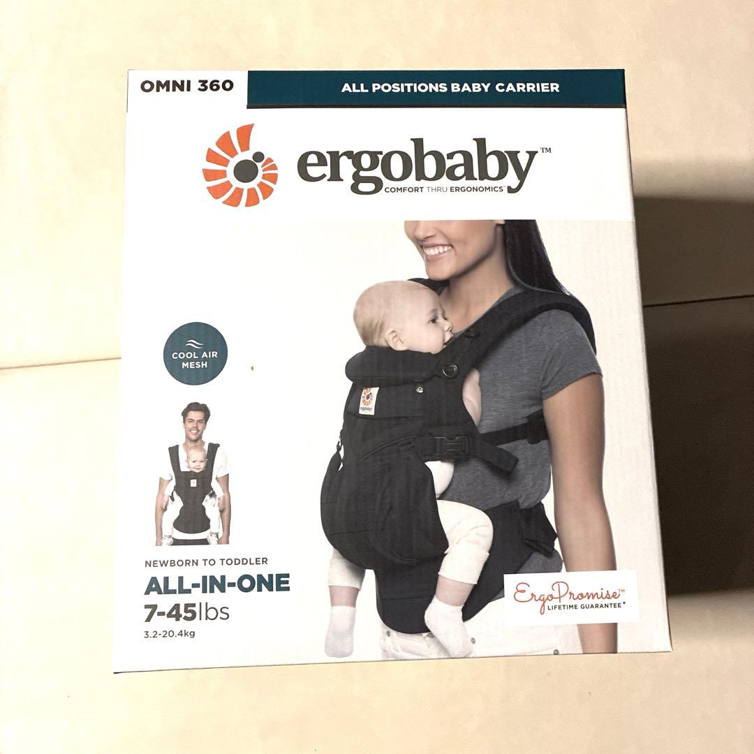 エルゴ抱っこ紐 オムニ360クールエアメッシュ ベビーキャリア　黒　並行輸入品