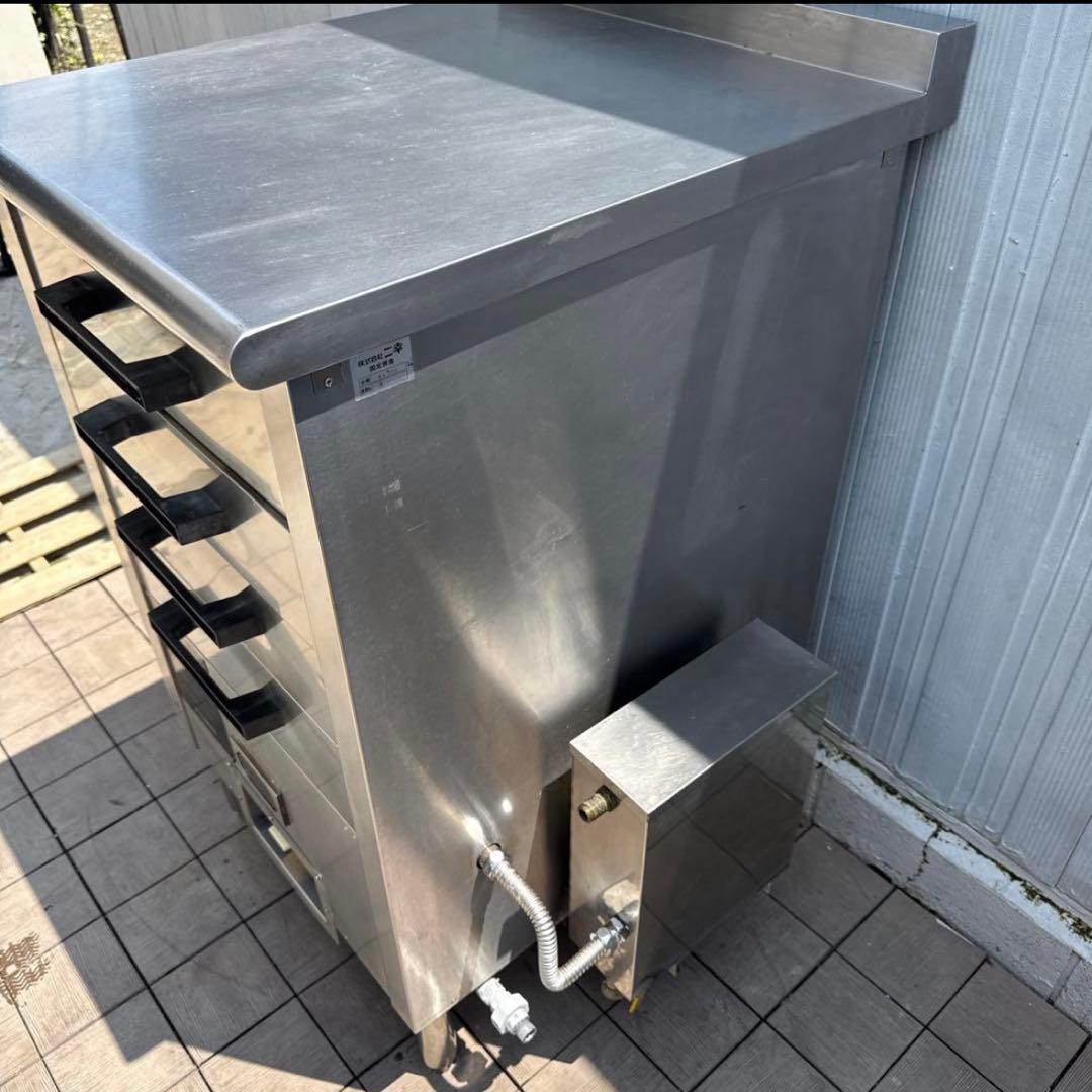 大型　業務用 五加調理器 ４段　ドロワー式　引出式蒸し器　都市ガス用