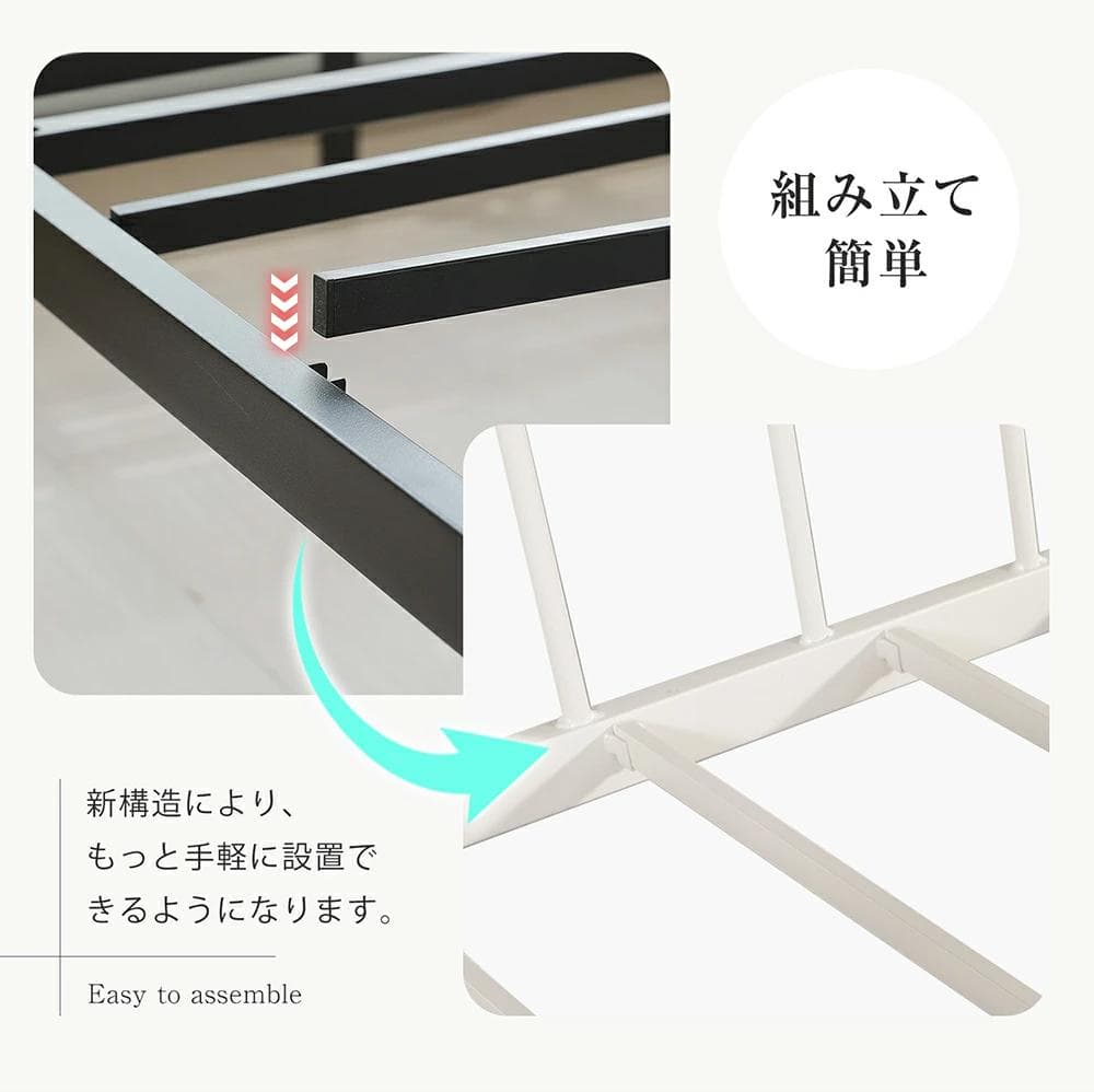 数量限定！ 高110ロフトベッド子供ベッド シングル下収納 省スペースWHITE