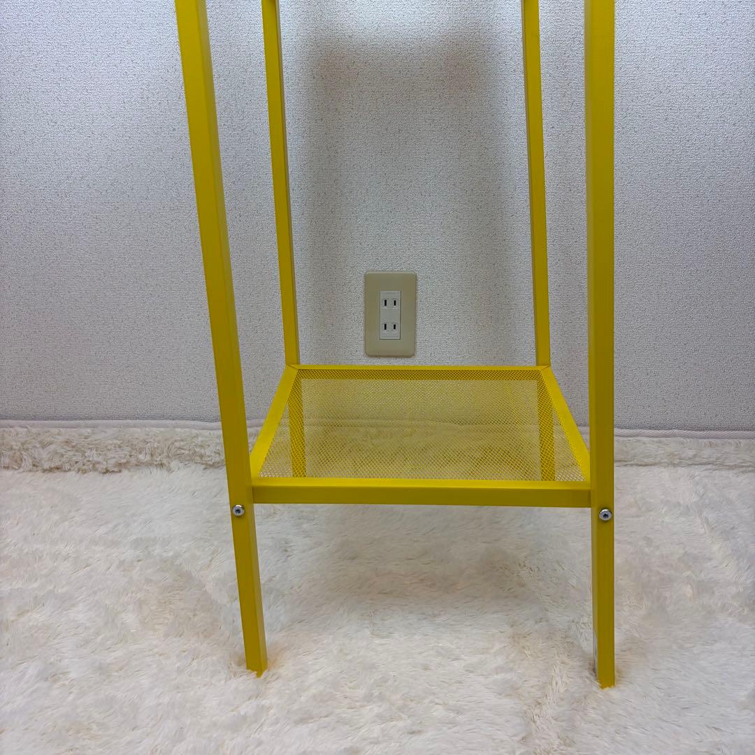 送料無料 IKEA LERBERG レールベリ イエロー メタルラック 4段