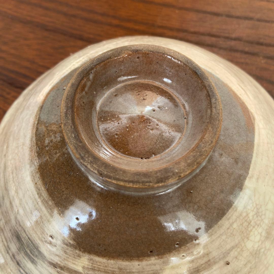 李朝古花三嶋茶碗