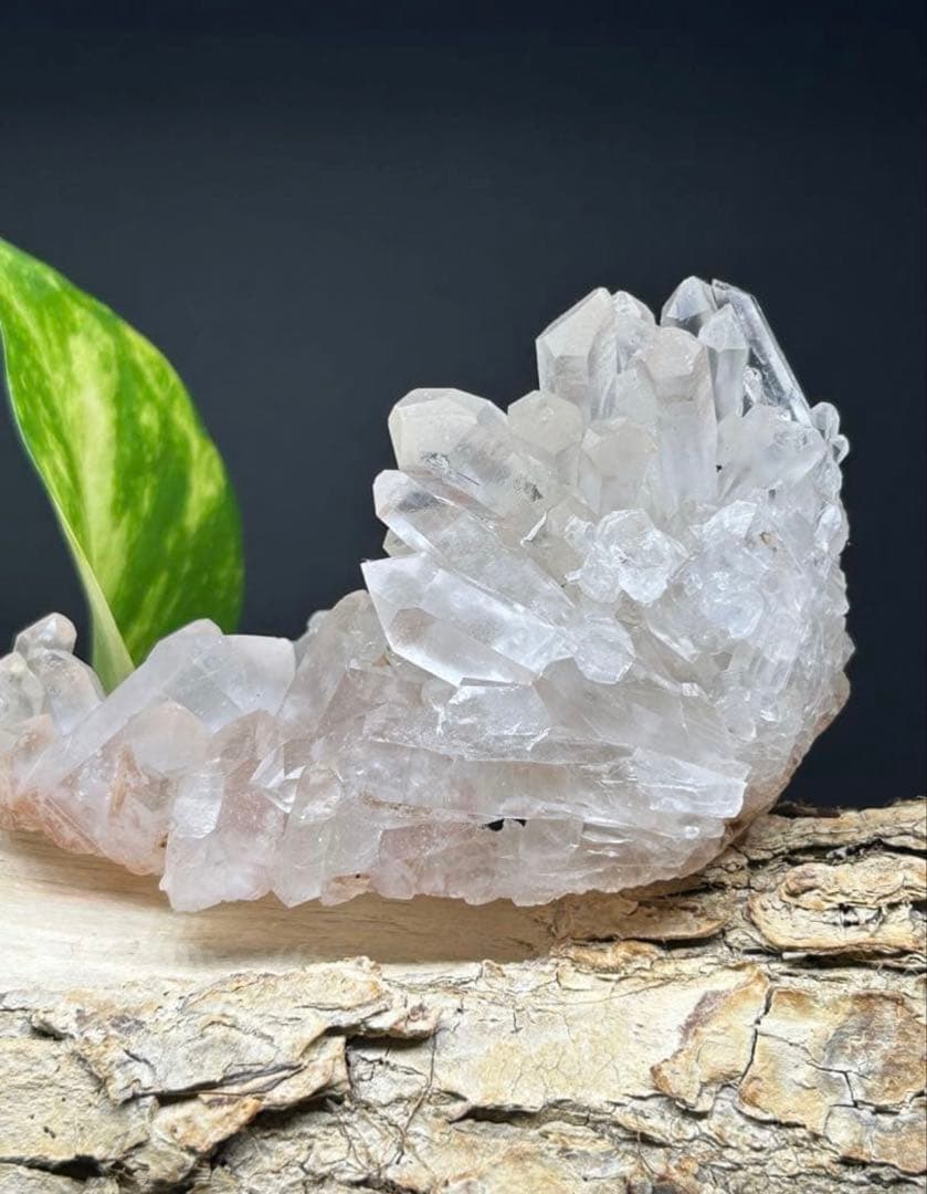 【爆レア☆聖美☆結晶】ピンク系マニカラン産　ヒマラヤ水晶クラスター