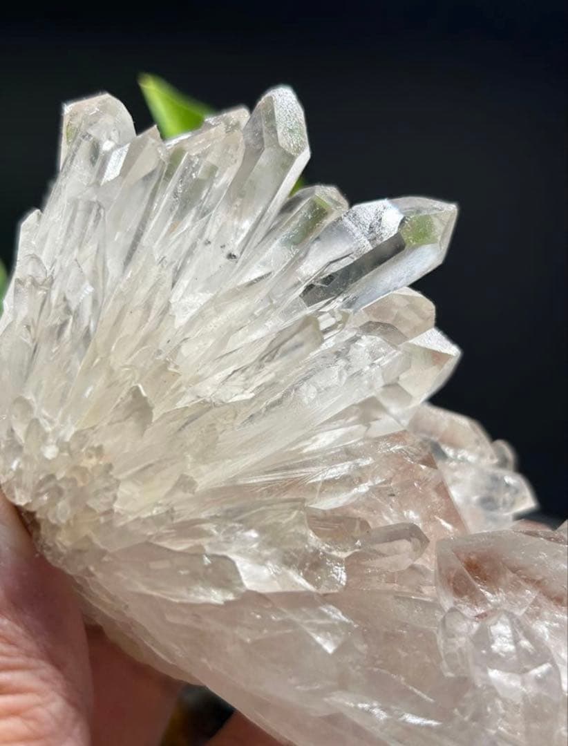 【爆レア☆聖美☆結晶】ピンク系マニカラン産　ヒマラヤ水晶クラスター