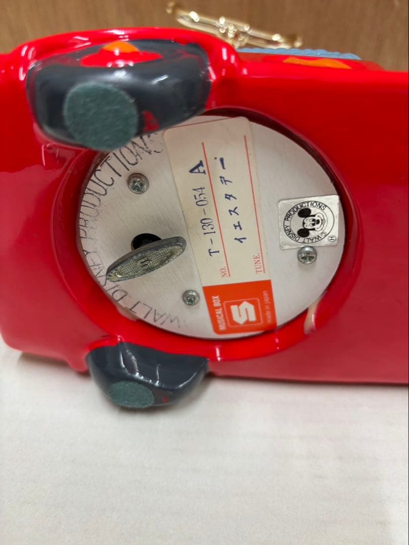 ディズニー ミッキー ドナルド 受話器オルゴール(イエスタデイ)