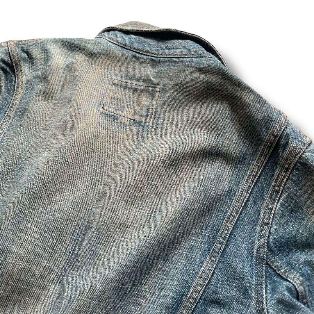 アディクトクローズ USED加工 デニム ジャンプスーツ オールインワン 34