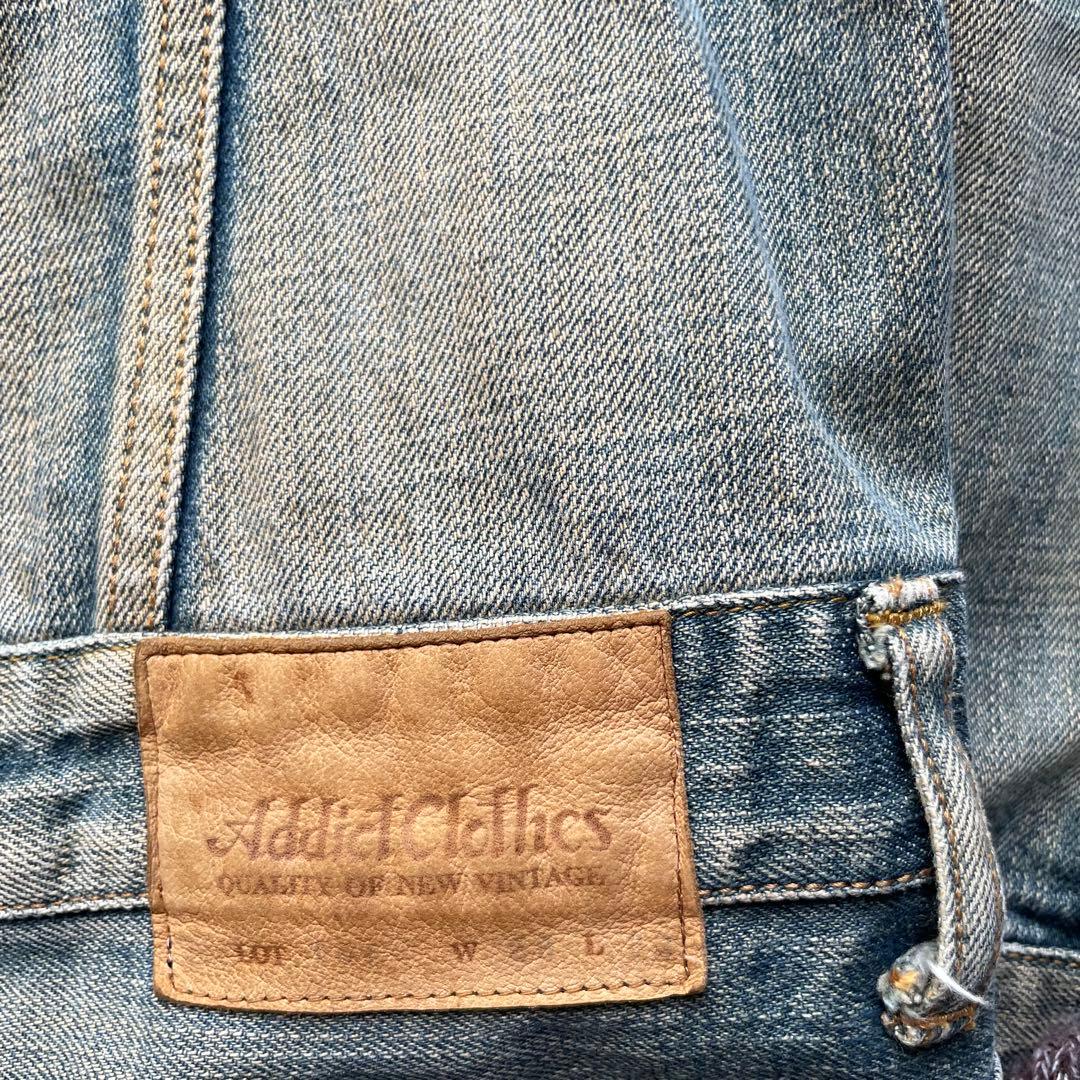 アディクトクローズ USED加工 デニム ジャンプスーツ オールインワン 34