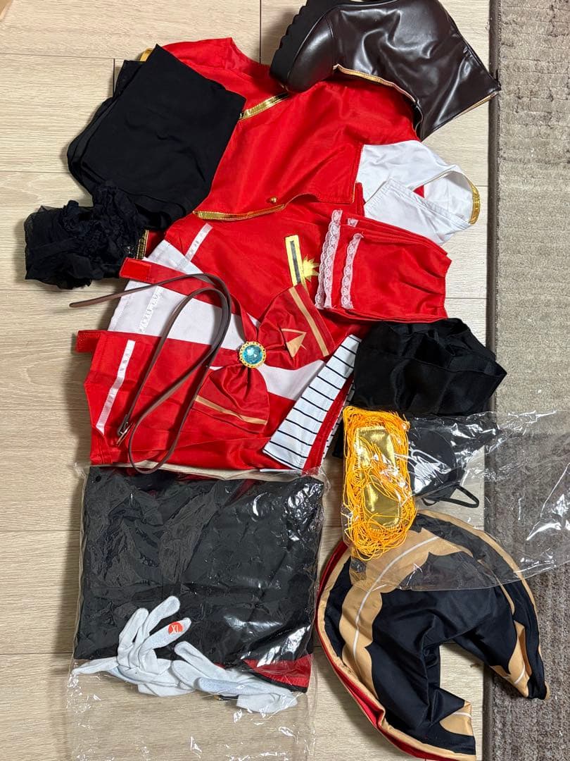 宝鍾マリン　コスプレ　衣装セット　靴あり　ホロライブ　マリン船長