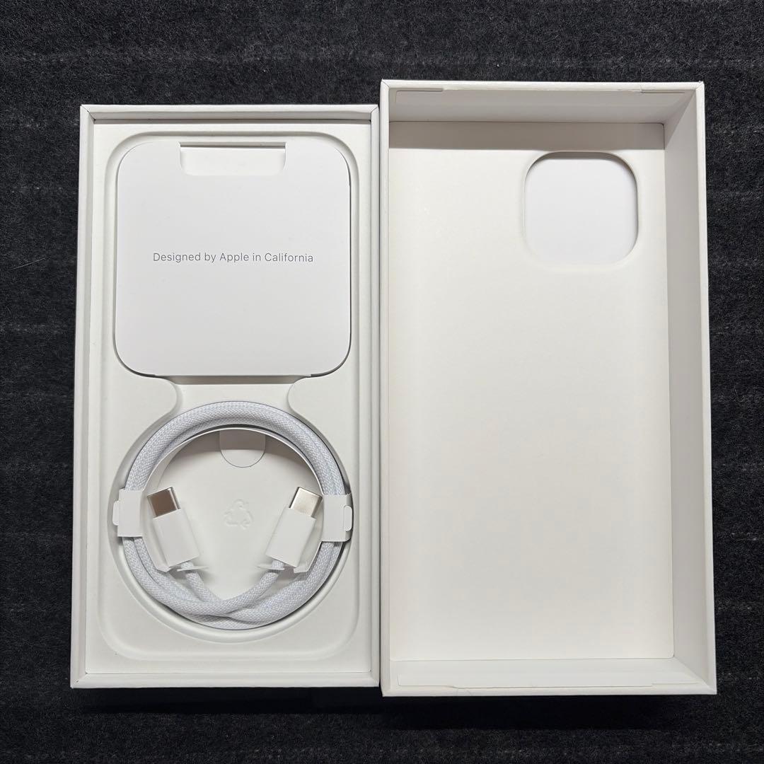 【美品】iPhone15 128GB ブルー（ホワイト） Appleストア購入品