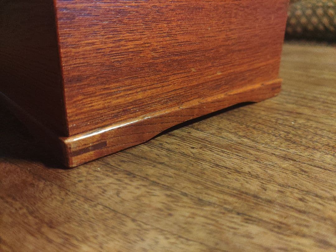 希少　ティッシュボックス　ハンドメイド　日本製　無垢　レトロ　アンティーク