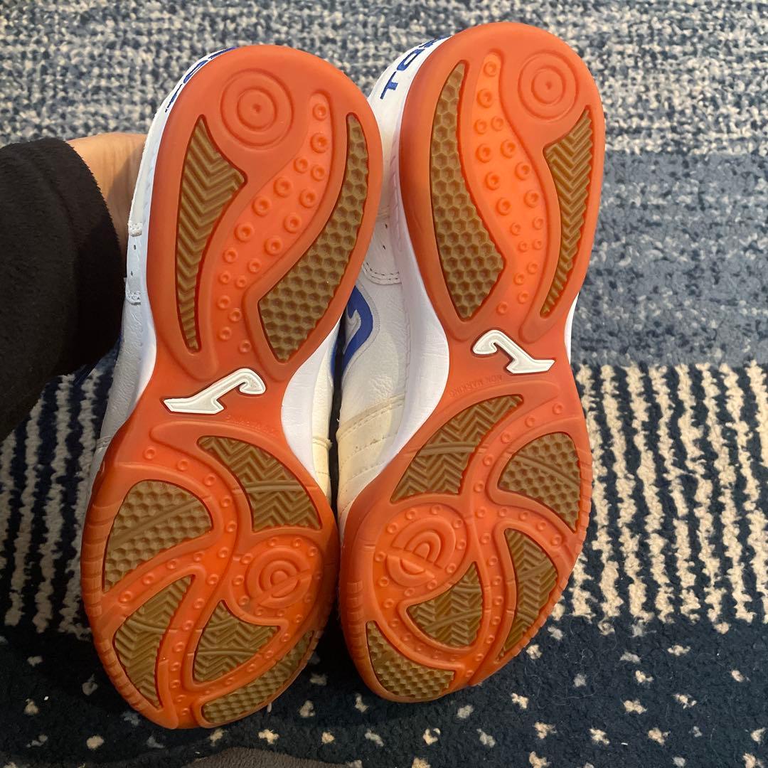 TOP-FLEX フットサルシューズ ホワイト/ブルー