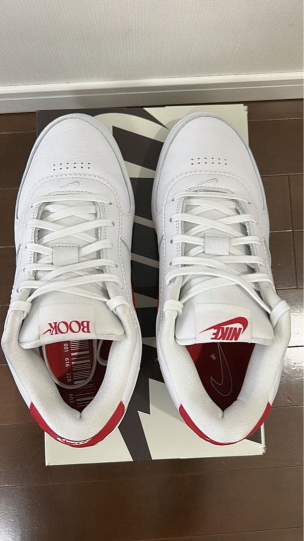 Nike BOOK1 ホワイト/レッド