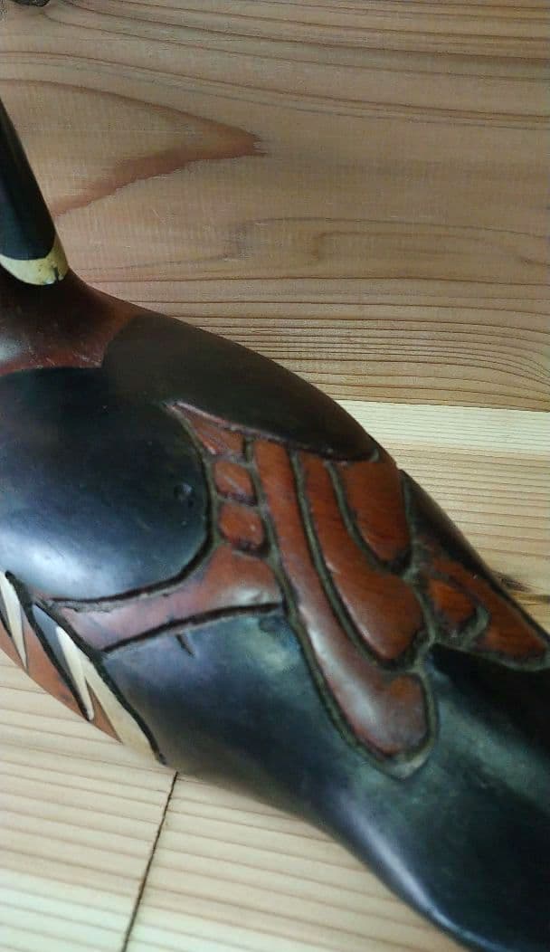 Tom Taber（トム・タバー:アメリカ彫刻家）カモの木彫デコイ