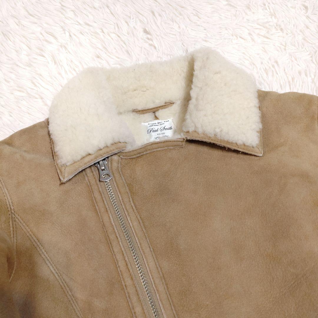 【モンブラン】リアルムートン ライダースジャケット S