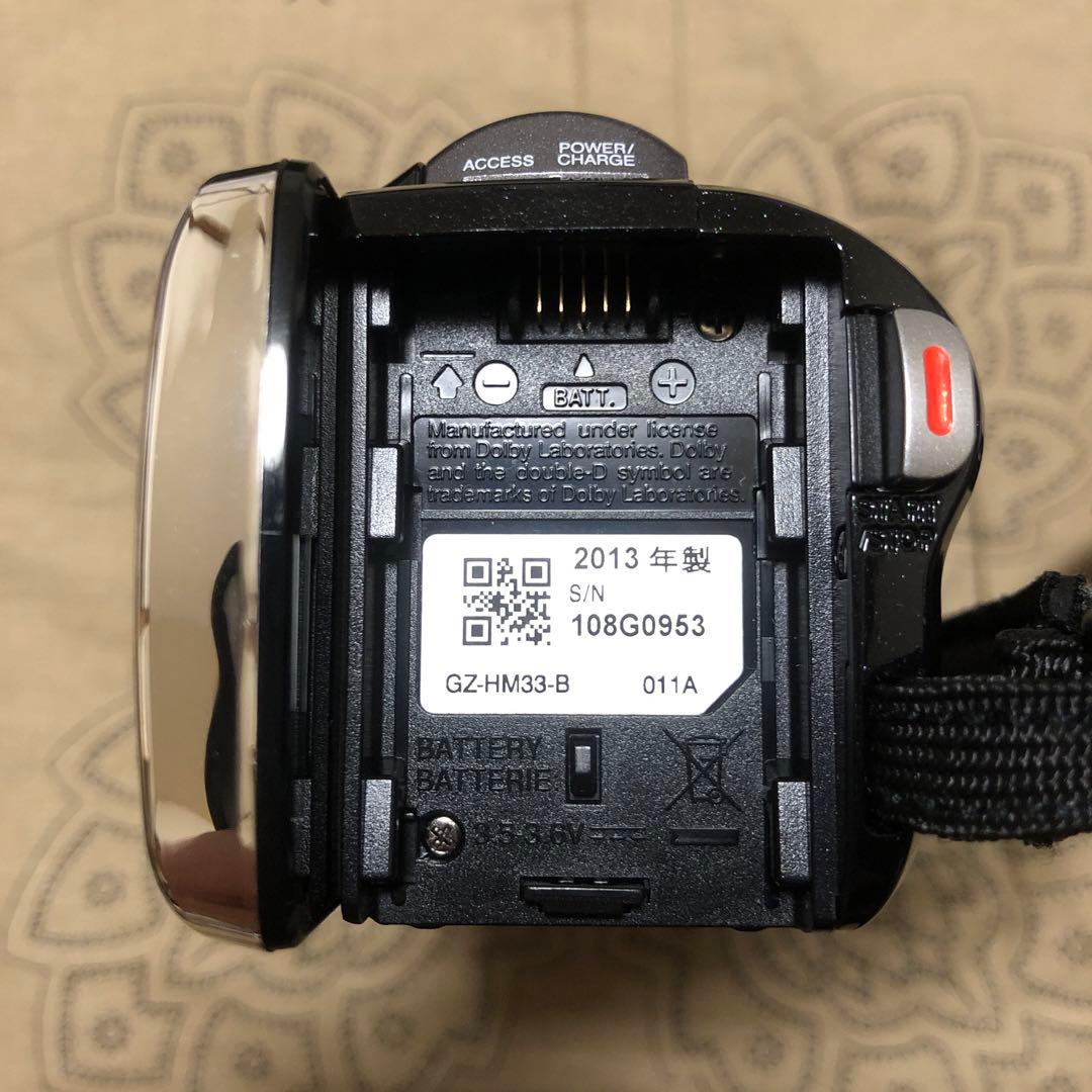 ほぼ新品 JVC Everio GZ-HM33 ブラック ケース付 ビデオカメラ
