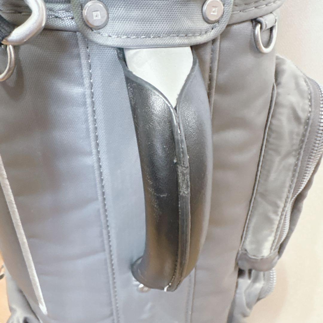 K417 onoff ライトグレー ハンドル付き キャディバッグ