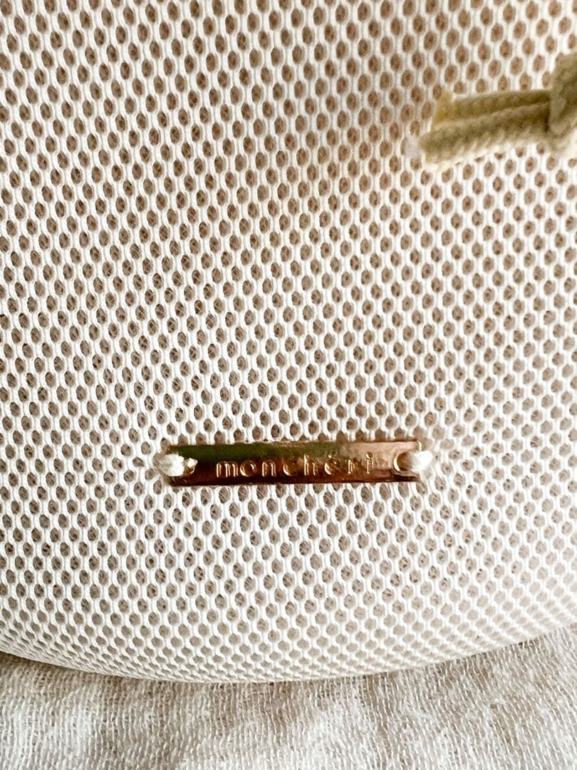 【わんこグッズ】モンシェリ⭐︎キャリーバッグ メッシュベージュ