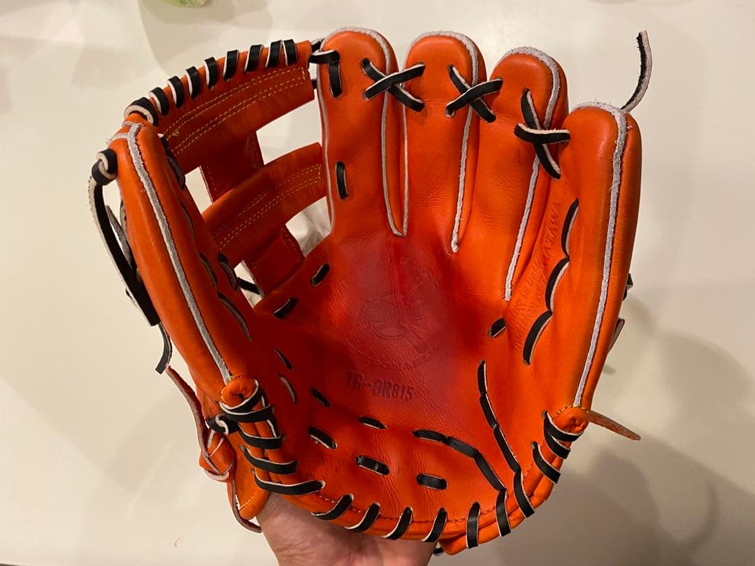 玉澤（タマザワ）　ヒーローズ　軟式　内野手用　 Dオレンジ 　TG-OR815