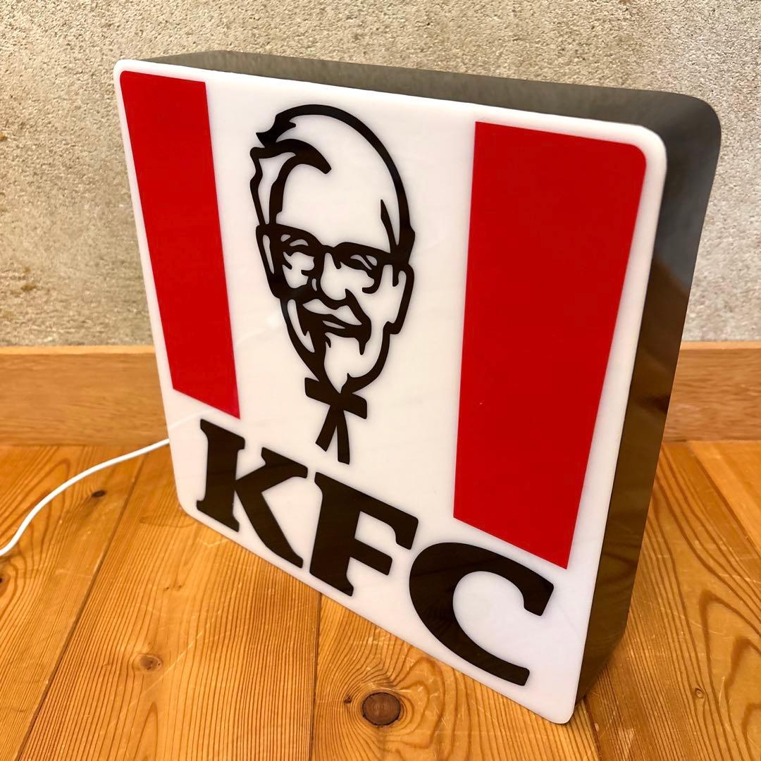 ビンテージ　ケンタッキーフライドチキン　カーネルサンダース　ライトアップ　看板