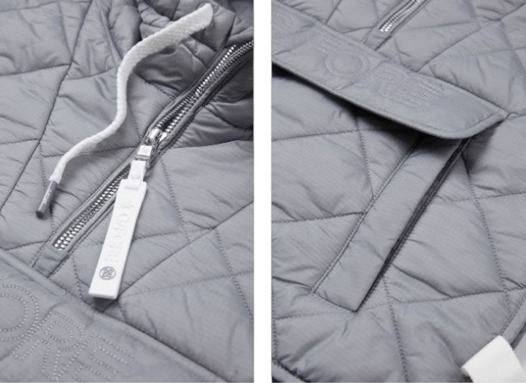 セール❣️新作G/FOREジーフォアレディーキルティングベストsizeMグレー