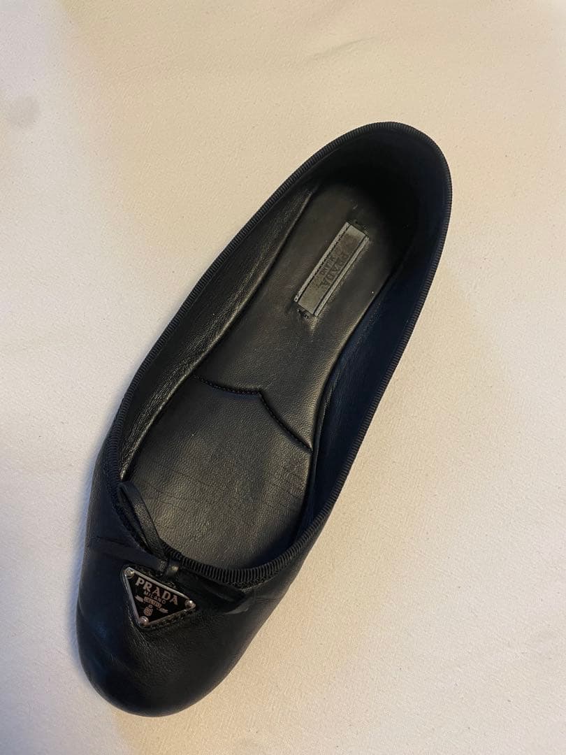 PRADA バレエシューズ 23.5㎝　正規品 付属品完備 靴のみ−1000円可