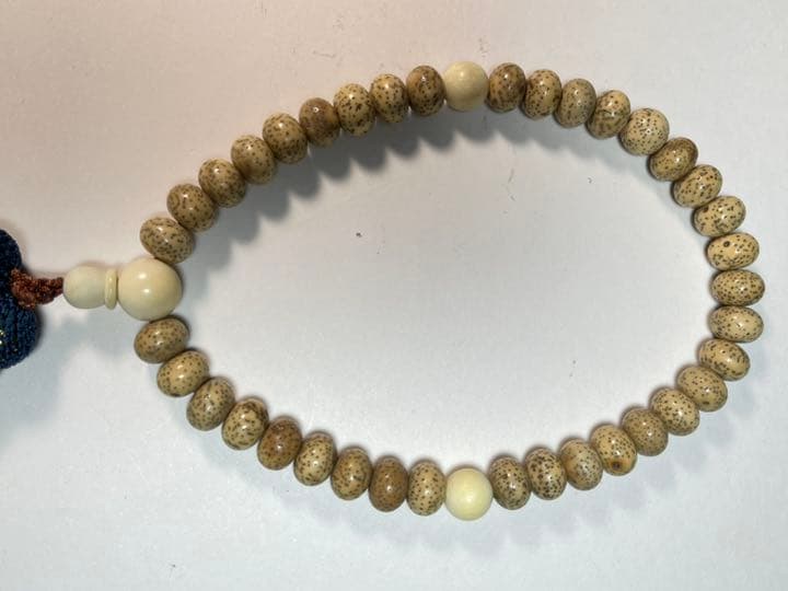 数珠 星月菩提腕珠 マンモス隔珠 サイズ：主玉1.2cm そ